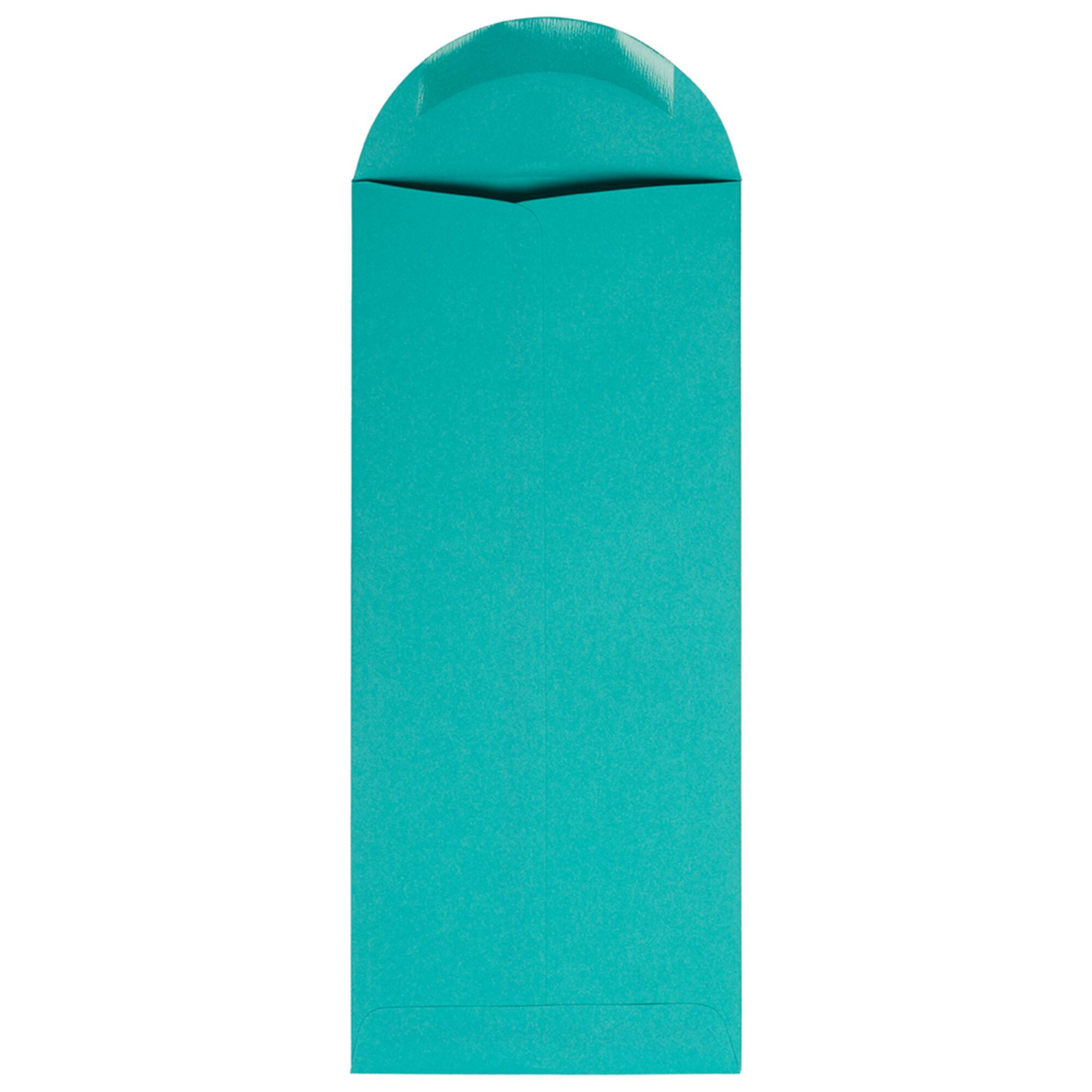 JAM Paper #14 Sea Blue Recycled Policy Business Envelopes, 25ct.
